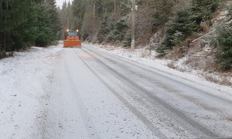 A nins la Cluj. Cum se circulă pe drumurile din județ