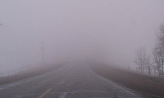 COD GALBEN de ceață în mai multe localități din Cluj. Unele zone, cu vizibilitate sub 50 m/ Se poate forma ghețuș sau chiciură