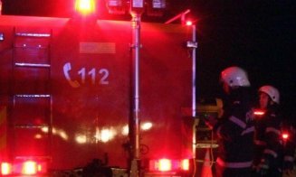 Incendiu lângă Cluj. O casă a fost cuprinsă de flăcări